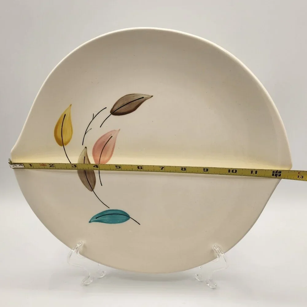Rare Vintage Stetson MCM Hand Painted STT111 Design Round Chop Plate/Platter USA